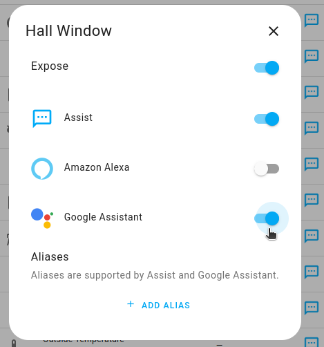Google Assistant configuration